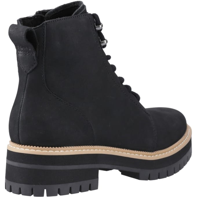 TOMS Wylder Leather Vrouwen Zwart Laarzen