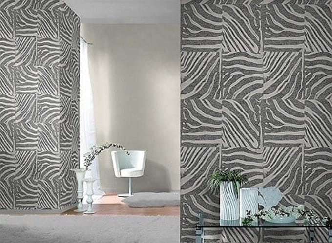 Zebraprint behang rasch 423303