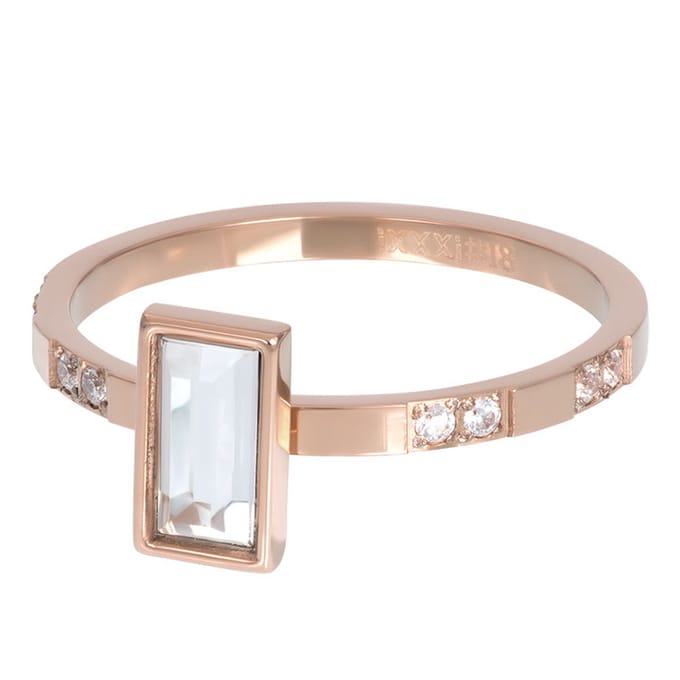 iXXXi jewelry vulring Expression Rectangle rose goudkleurig maat 19 (gewone ringmaat 21)