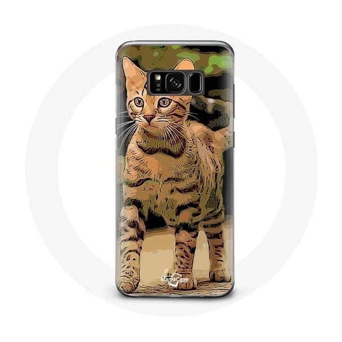 Case voor Samsung Galaxy S8 Bengaalse kattenras cartoon