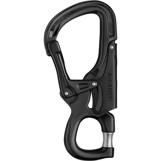 PETZL EASHOOK OPEN Automatic – Connector Black 25 KN