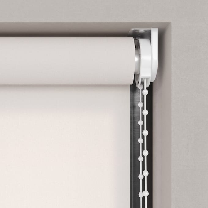 Dutchblinds Rolgordijn - lichtdoorlatend - Sneeuw Wit - 60x190cm - Raamdecoratie op maat