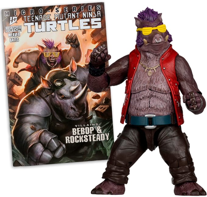 Teenage Mutant Ninja Turtles Page Punchers Action Figure Bebop 16 cm