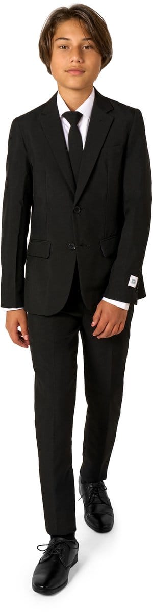 OppoSuits Black Knight - Jongens Kostuum - Zwart - Feest - Maat 146/152