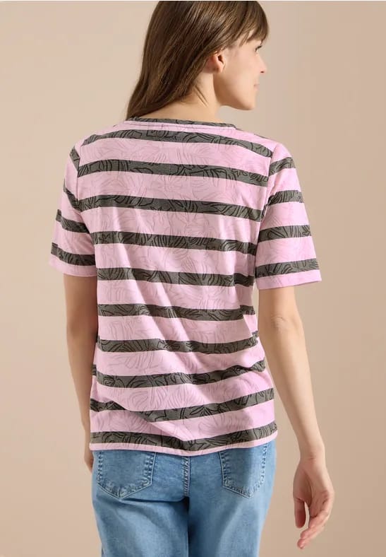 Shirt met burn-out look