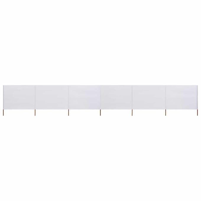 vidaXL - Windscherm - 6-panelen - 800x80 - cm - stof - wit