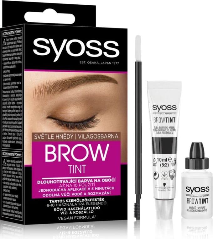 Syoss Brow Tint - Light Brown -Wenkbrauwverf- Licht bruin- 10ml