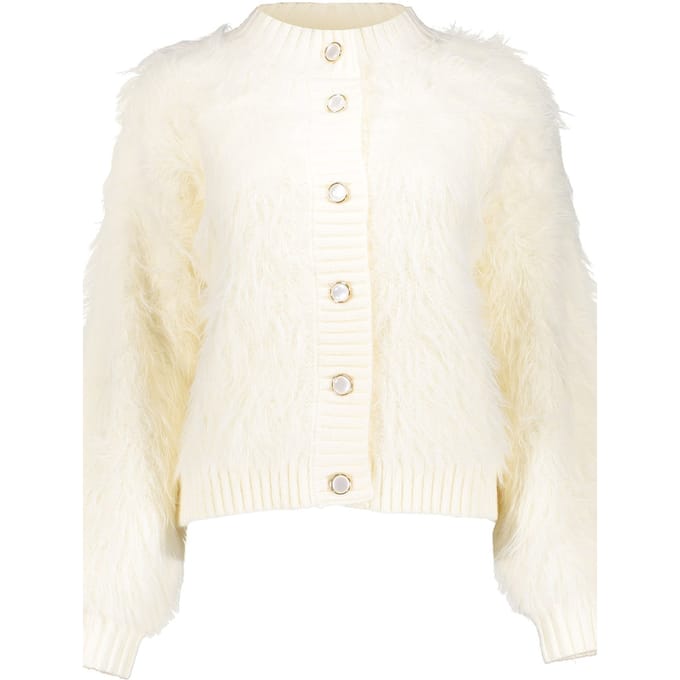 Geisha Cardigan Furry Off-white Taglia: M | Bomber Outlet | Donna | Bianco
