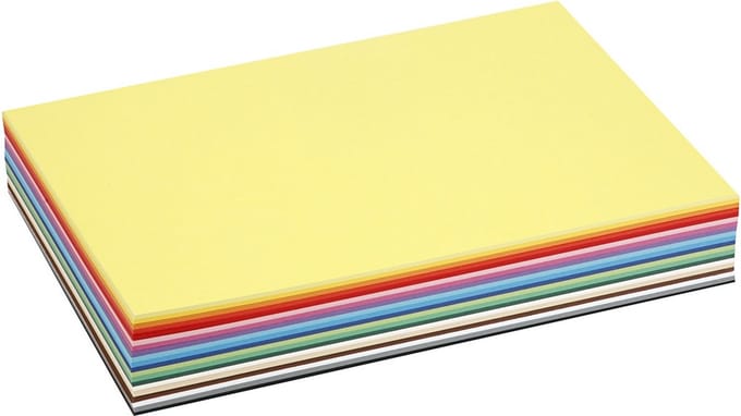Colortime Gekleurd Karton 21 X 29,7 Cm 30 Stuks 180 G Multicolor