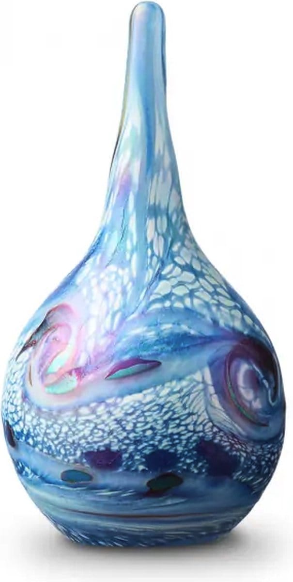 Glasobject Druppeltje Elan Blauw