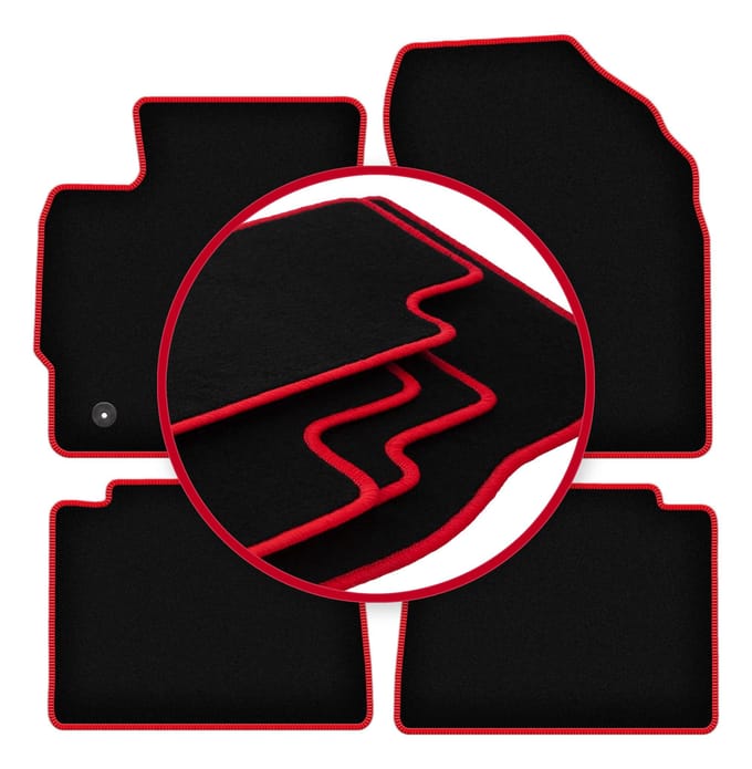 CARLUX-RED automatten voor: Toyota Corolla XI E16 hatchback, sedan (2013-2019)