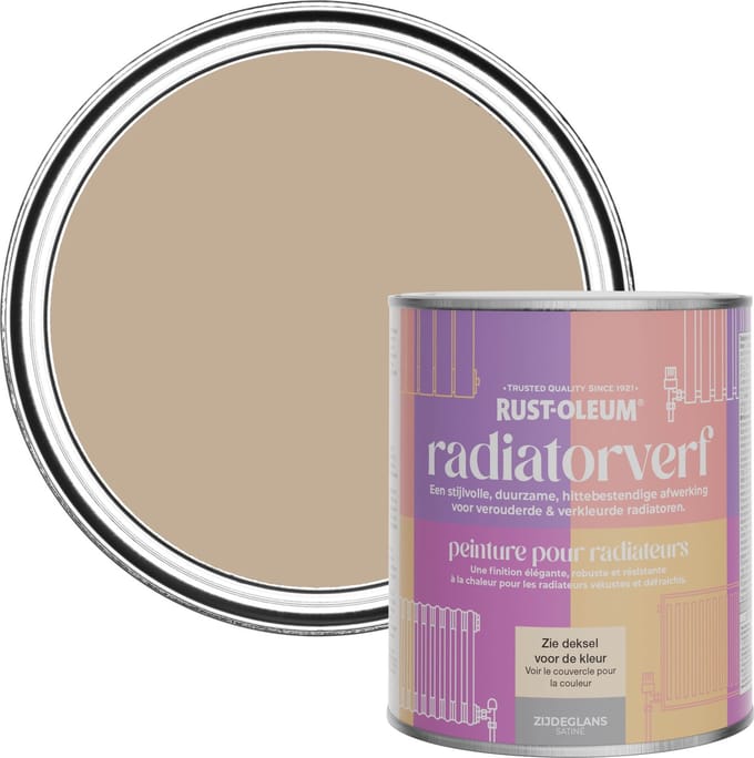 Rust-Oleum Bruin Radiatorverf Zijdeglans - Gezouten karamel 750ml