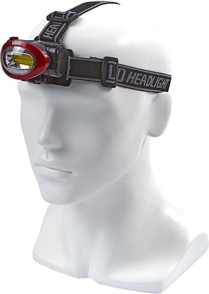 HBM power LED verstelbare hoofdlamp 3 Watt, 120 lumen
