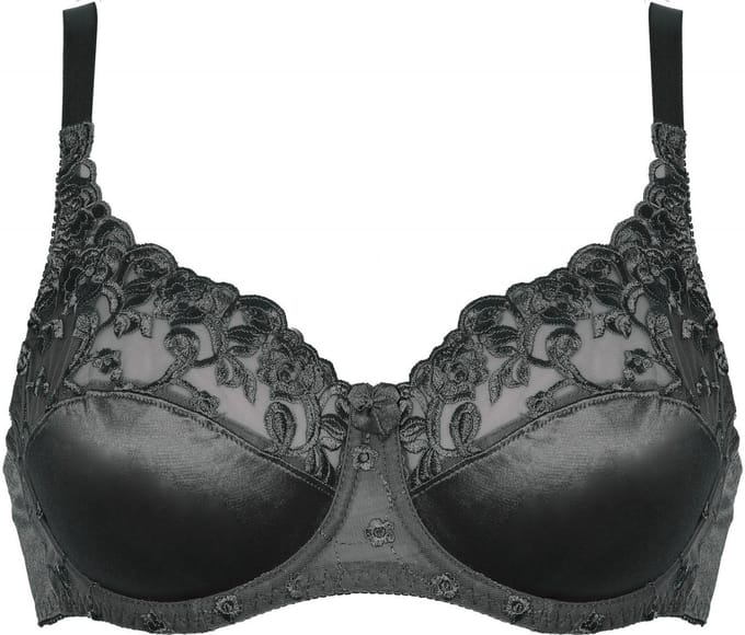 Naturana zwart glimmende beugel BH maat 90D