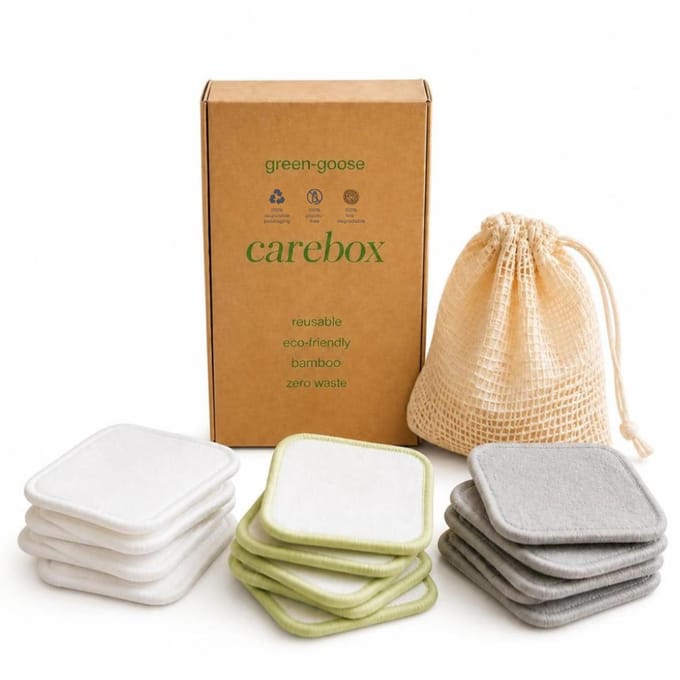Wasbare make up pads - 12 stuks - Katoen - incl. waszakje