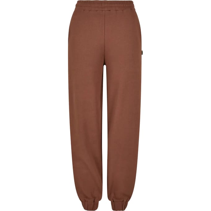 Urban Classics - Organic High Waist Ballon Dames joggingbroek - S - Bruin
