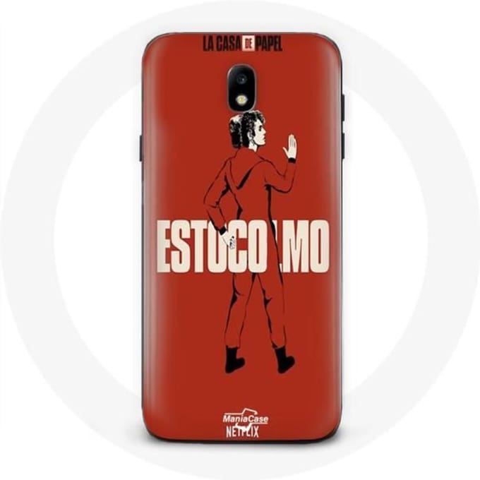 Samsung Galaxy J3 2017 hoesje La Casa De Papel Estocolmo tekening
