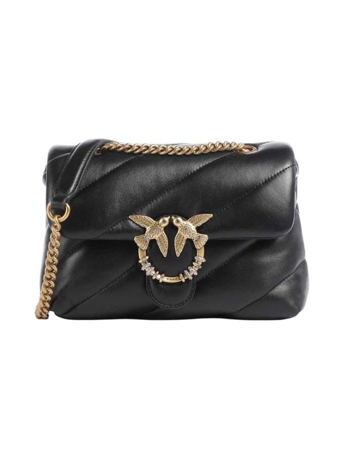 PINKO Love Mini Schoudertas 22 cm - Dames - nero-antique gold
