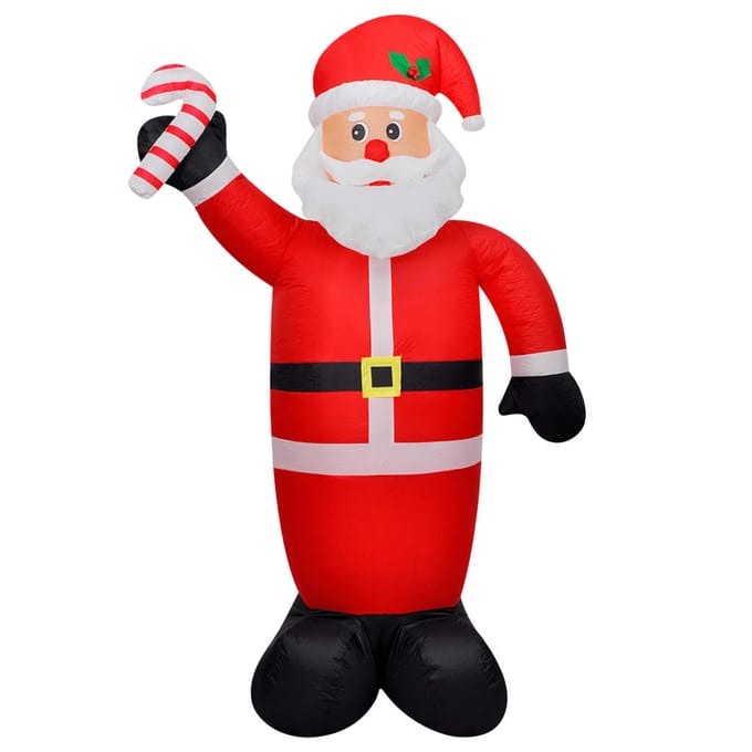 vidaXL - Opblaasbare - kerstman - 120 - cm