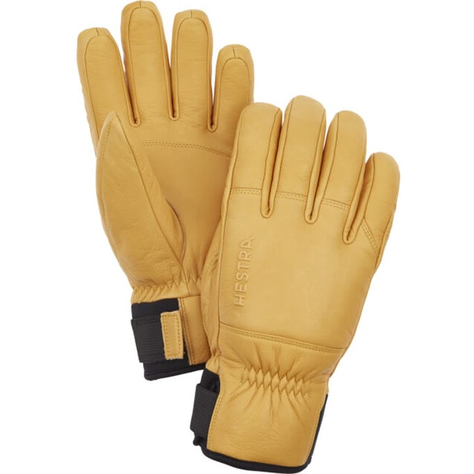 Hestra Omni Leer Ski- en snowboardhandschoenen heren Middenbruin 7
