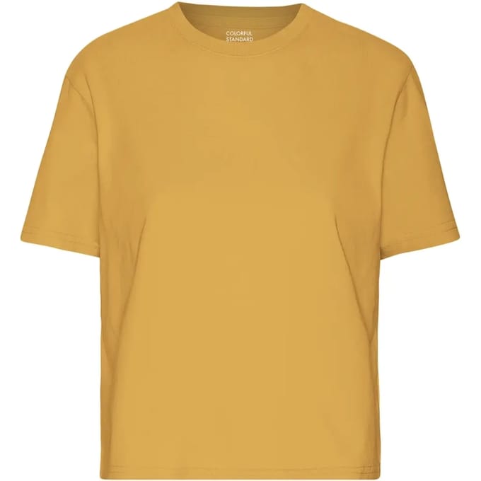 Dames crop top Colorful Standard Organic Burned Yellow