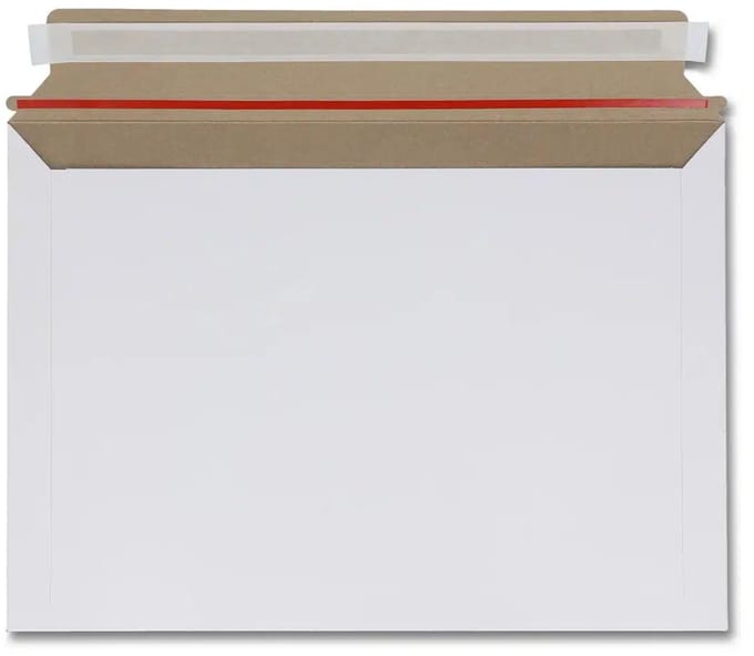 50x Envelop Karton - A4 - 323x229 mm - Liggend - Plakstrip - Scheurstrip - Verzendenvelop