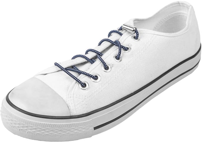 Elastische schoenveters | Draaisluiting | Verander je schoenen in instappers | Kleur: Donkerblauw
