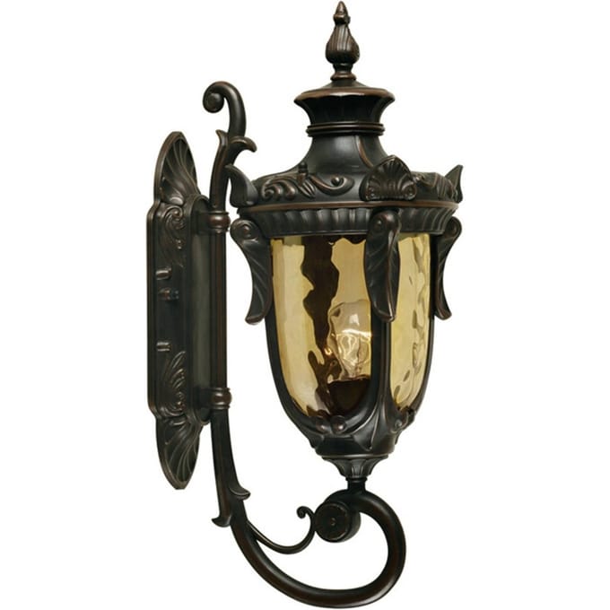 Bohemian Wandlamp - Steady Lighting - Metaal - Bohemian - E27 - L: 26.5cm - Voor Buiten - Woonkamer - Eetkamer - Brons