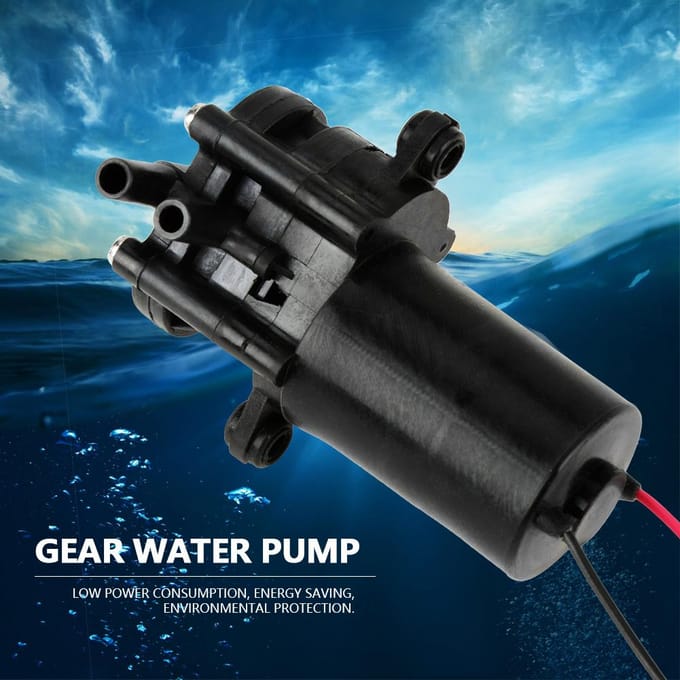 ZC A210 12V Mini Plastic High Efficiency Self priming Water Pump DC Gear Pump