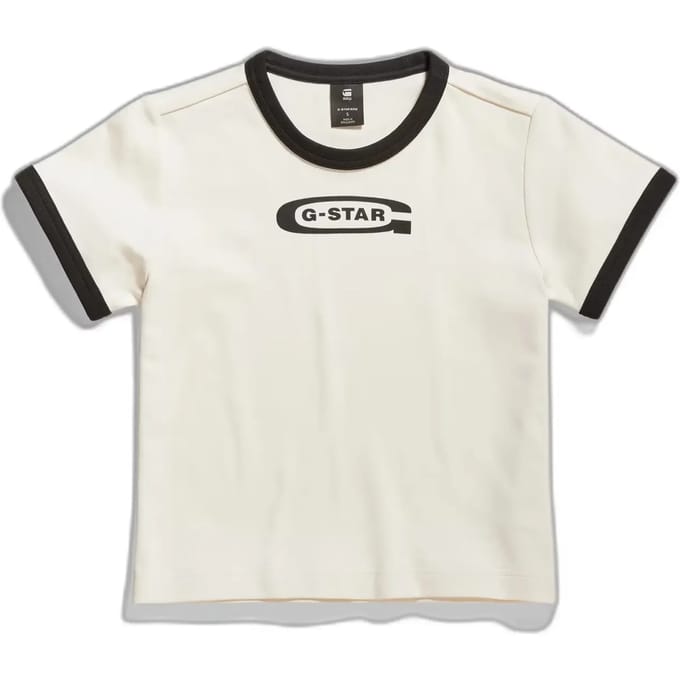 Dames-T-shirt G-Star Ringer Baby Brother Logo