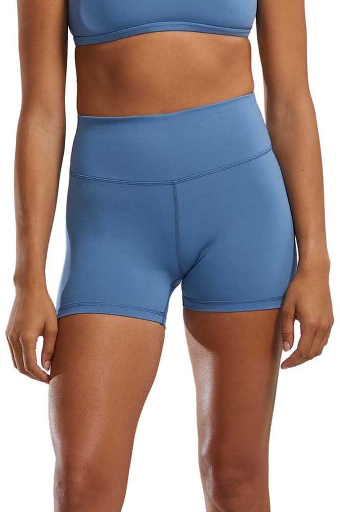 Tyr Joule Elite 3.25´´ Hoge Taille Korte Leggings Blauw S Vrouw