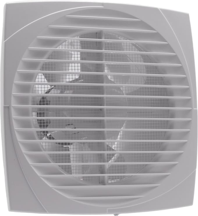 Badkamer-/ toiletventilator D 150 wit