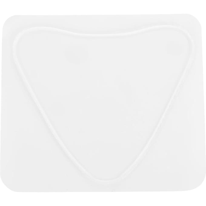 Anti-Rimpel Siliconen Borstpad Onzichtbare Decolleté BH Verzorging Herbruikbare Pads Driehoek white