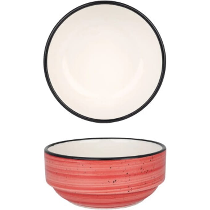 Bonna Serveerschaal - Aura Passion - Porselein - 12 cm (350cc) - set van 2