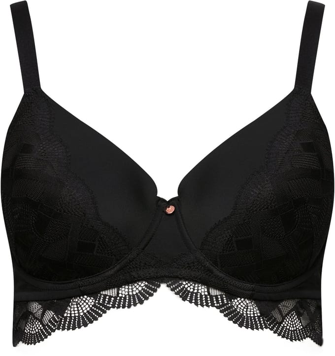 TruYou - Dames - Beugel BH kant zachte cups - Zwart - Maat 90E