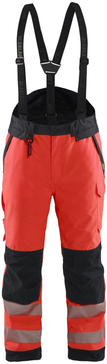 Blaklader 1875-1977 Winterwerkbroek High Vis - High Vis Rood/Zwart - 4XL