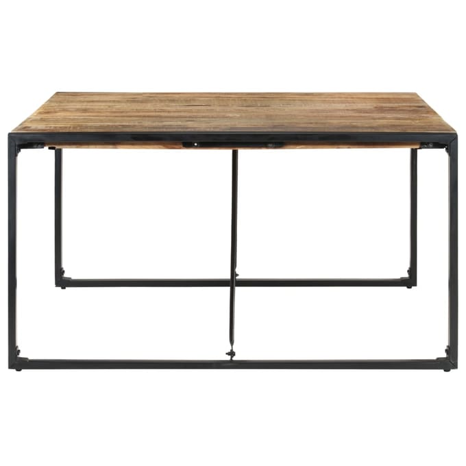 vidaXL - Eettafel - 140x140x75 - cm - ruw - mangohout