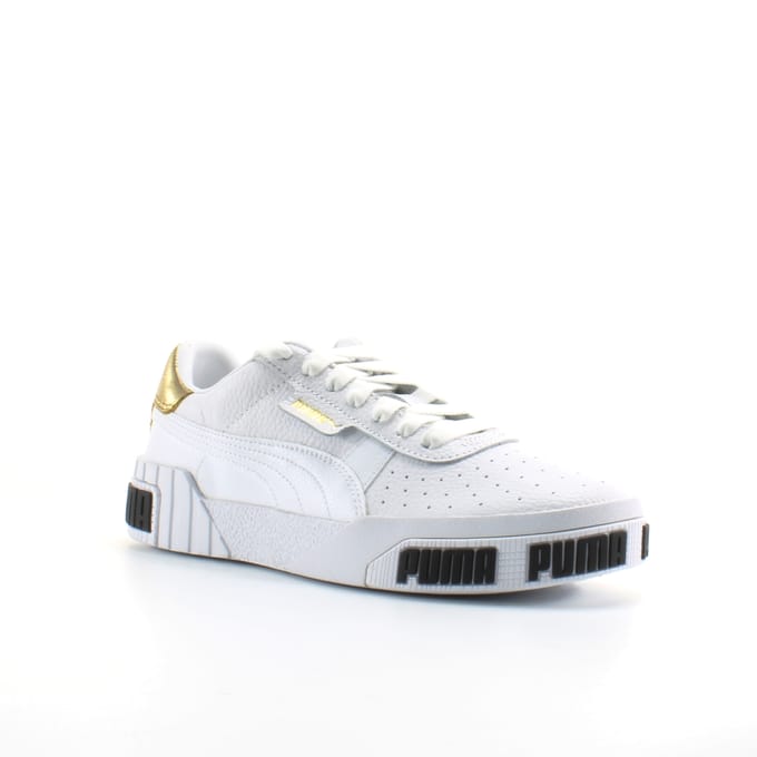 Puma Cali Bold Wit Leer Dames Veterschoenen 371207 01
