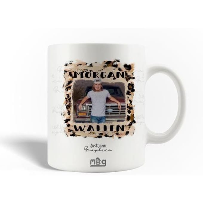 Mug en Céramique - Morgan Wallen - 30cl - Blanc - Compatible Lave-Vaisselle - Rond