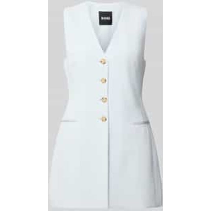 Slim fit lange blazer zonder mouwen model 'JULINIAL'