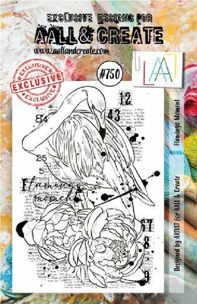 Aall & Create clearstamp A7 - Flamingo moment