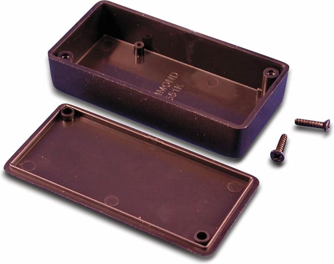 Hammond Electronics 1551KBK 1551KBK Euro-behuizing 80 x 40 x 20 ABS Zwart 1 stuk(s)