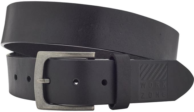 FE engel zwarte leren riem | 110 cm
