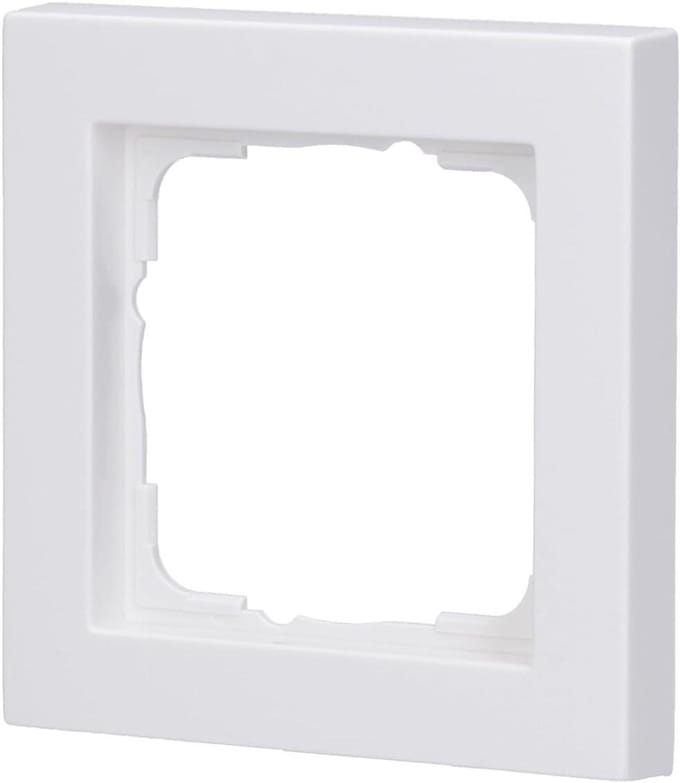 Wandafdekraam - Frame Afdekking - Schakelaars Afdekken - Systeem 55 Compatibel - 8 x 8 x 8 cm - Wit Mat
