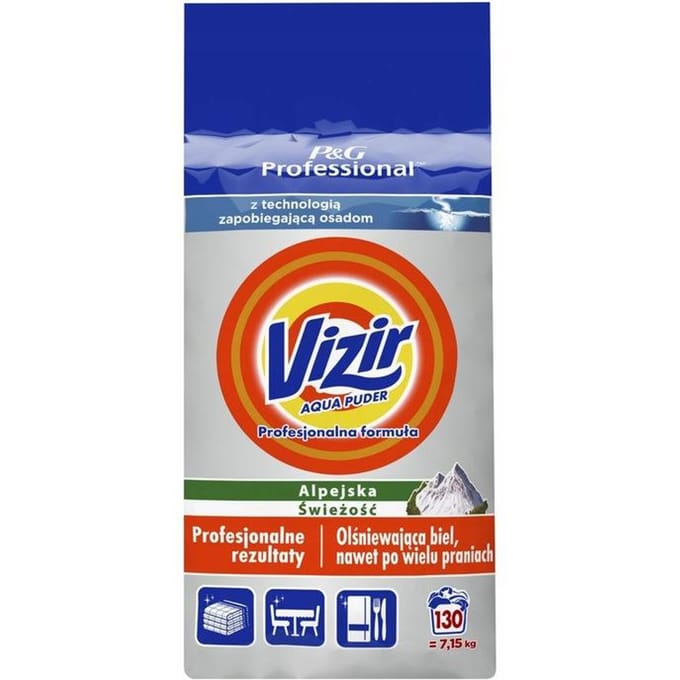 Vizir Poeder 7,15Kg Alpine Fresh Voor Wit