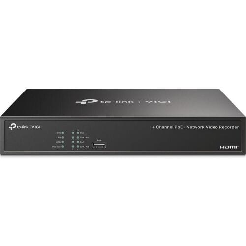 TP-LINK VIGI NVR1004H-4P VIGI NVR1004H-4P IP Netwerk-videorecorder 3840 x 2160 Pixel