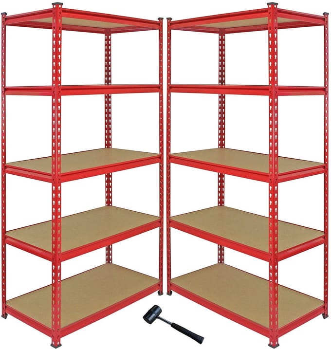 Hoekstellingbundel z-rax - rood - hoek + 2 rekken - boutloos