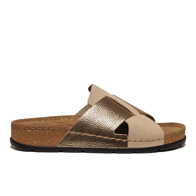 Rohde 5410 - Dames slippers - Kleur: Wit/beige - Maat: 38