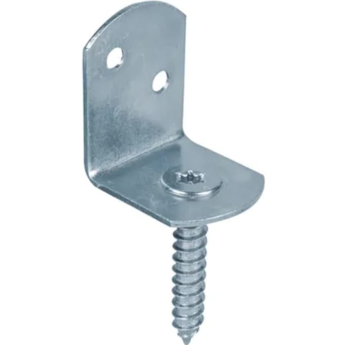 Alberts Vlechtwerkhouder L-vorm + Houten Schroef 83x32mm 12st.