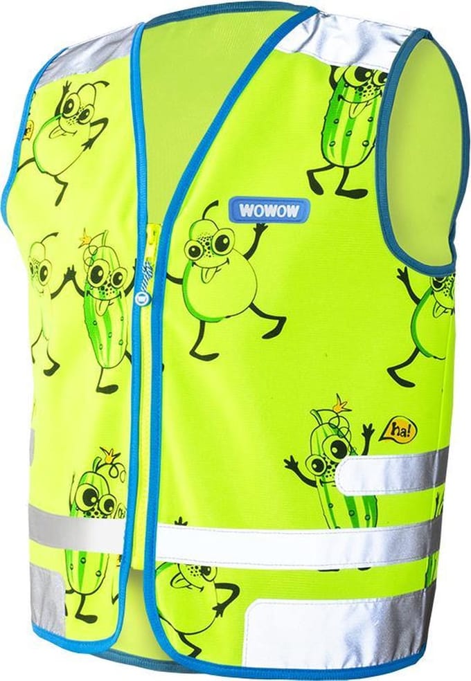 WOWOW Comic veggie Jacket groen - fluohesje kind EN17353 - M